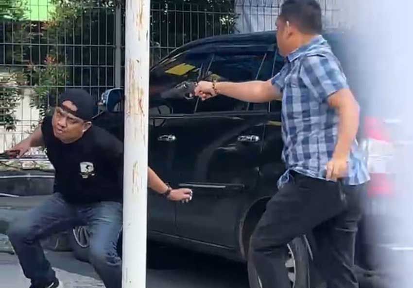 Oknum Polisi di Palembang Serang Debt Collector hingga Luka Parah