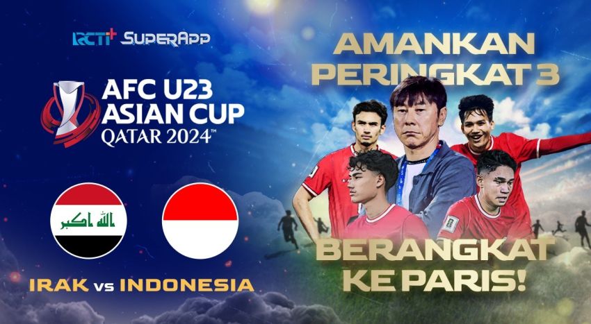 Timnas Indonesia U-23 Siap Lawan Irak untuk Rebut Peringkat Ketiga AFC Asian Cup Qatar 2024, Tonton di RCTI+