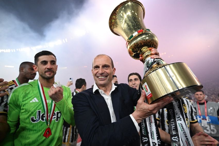 Juventus Juara Coppa Italia 2023/2024, Massimiliano Allegri Semringah