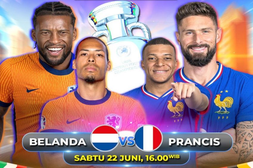Laga Seru Belanda dan Prancis di Matchday 2 UEFA Euro 2024, Saksikan Besok di iNews