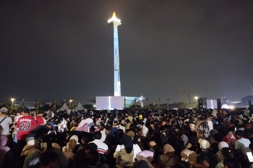 Pesta Perayaan HUT ke-497 Jakarta, Monas Dipenuhi Lautan Manusia