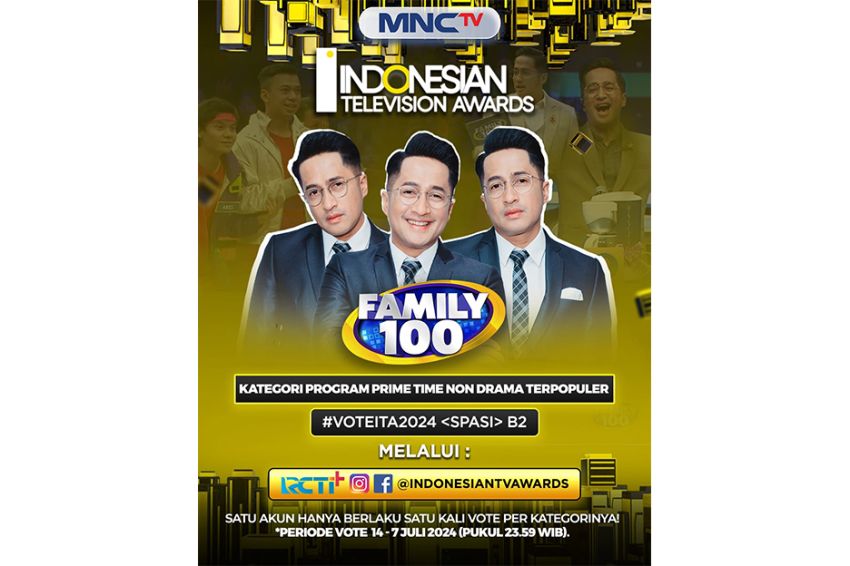 Dukung dan Vote Program MNCTV serta Family 100 di Ajang Indonesian Television Awards 2024