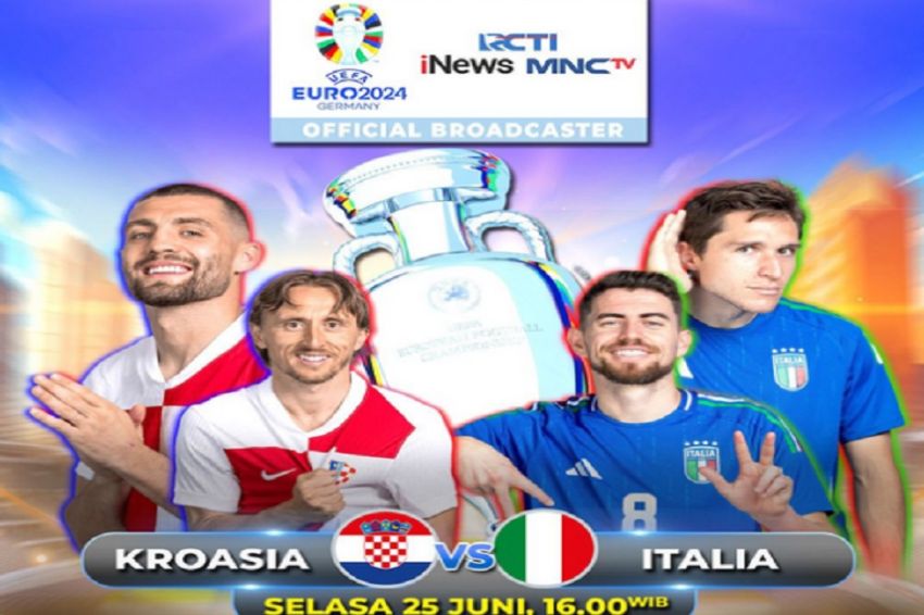 Laga Seru Pertemuan Tim Vatreni Melawan Gli Azzurri di Grup B Euro 2024, Saksikan Besok di iNews!