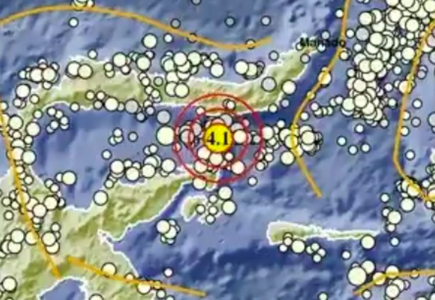 Gempa M4,1 Guncang Bone Bolango Gorontalo