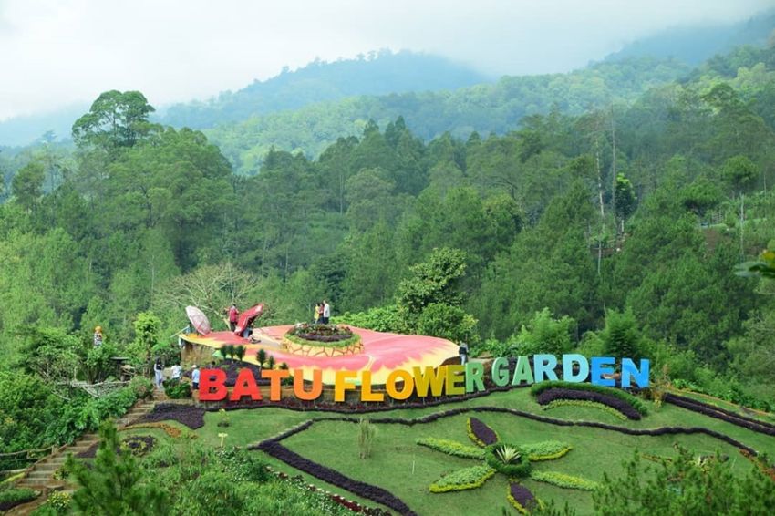 Batu Flower Garden, Pesona Taman Bunga di Lereng Gunung Panderman Malang