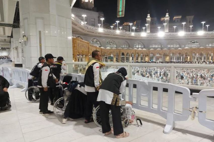 PPIH Fasilitasi Jemaah yang Belum ke Masjidilharam untuk Doa di Depan Kakbah
