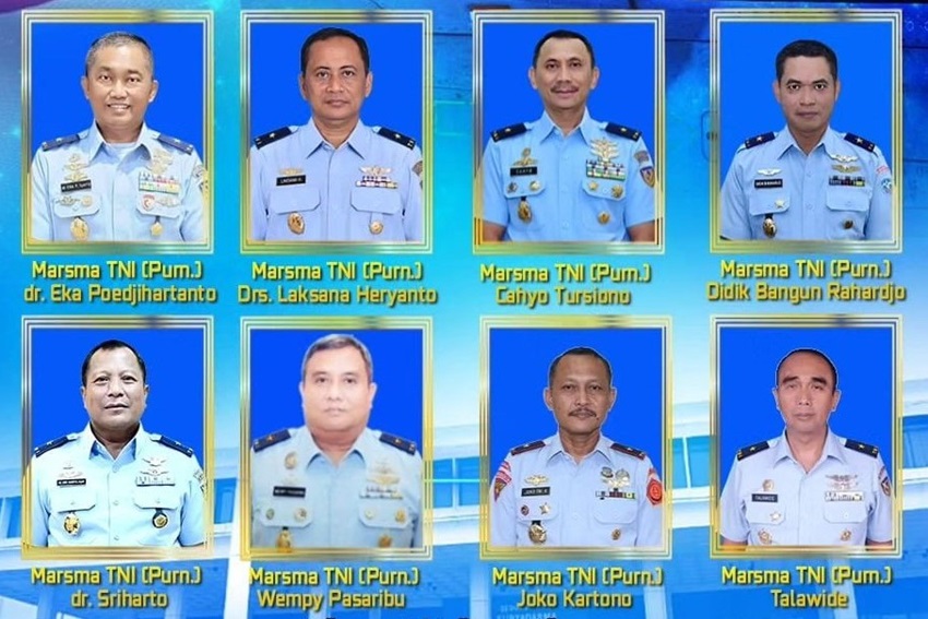 8 Pati TNI Angkatan Udara Pensiun, 2 di Antaranya Dokter