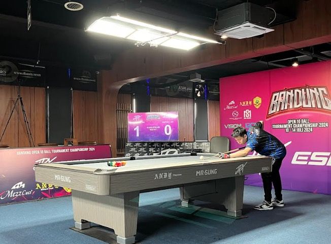 Lawan Atlet Dunia, Alvin Anggito Targetkan Juara 10-Ball Tournament Championship 2024 Bandung