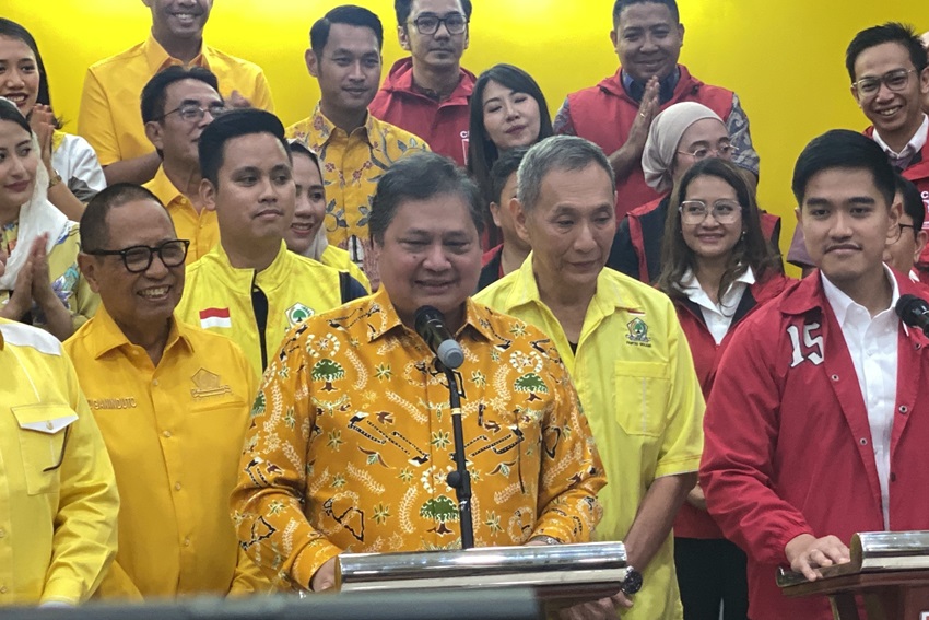 Pantun di Markas Golkar, Kaesang Ungkap PSI dan Golkar Berseberangan di Banten