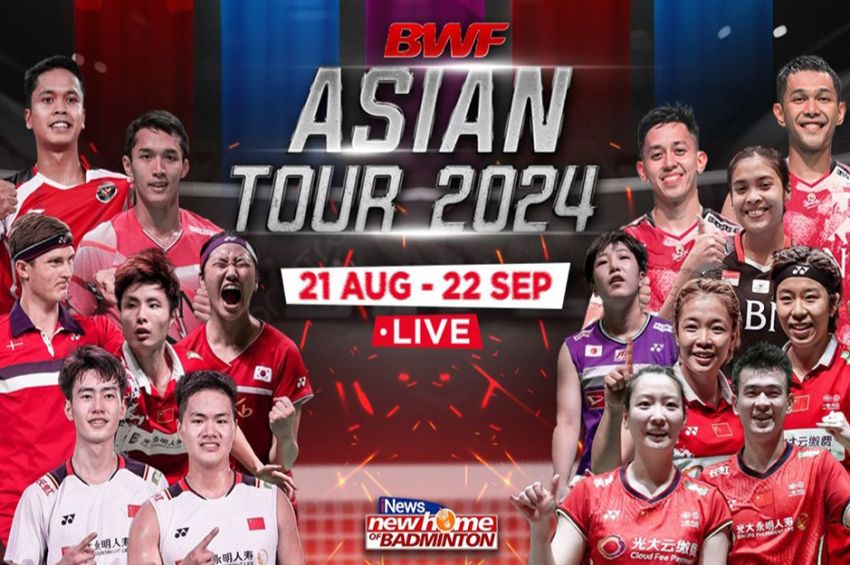 Tonton BWF Asian Tour 2024, Eksklusif di iNews 21 Agustus-22 September