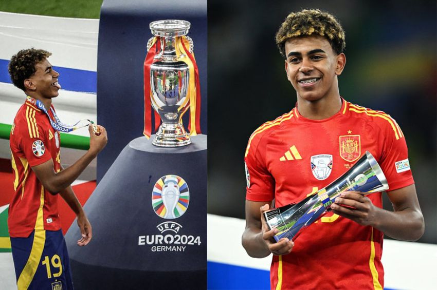 Lamine Yamal Raih Penghargaan Pemain Muda Terbaik di EURO 2024