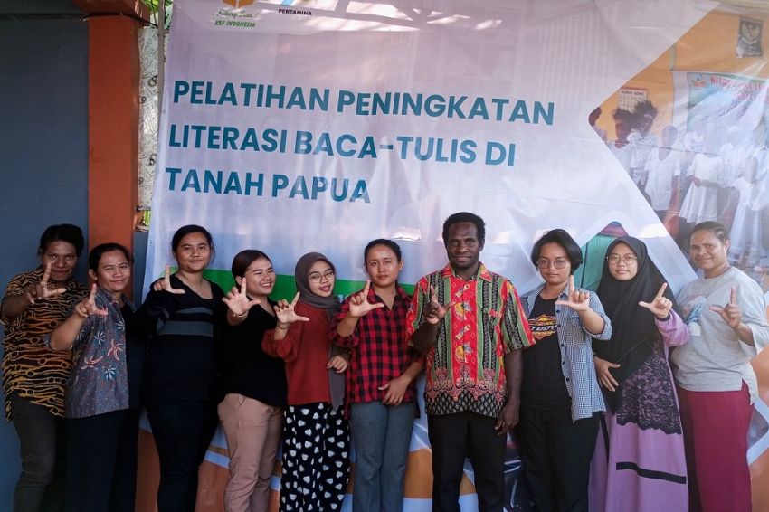 KBF Indonesia dan Pertamina Gelar Pelatihan Literasi Baca-Tulis di Tanah Papua