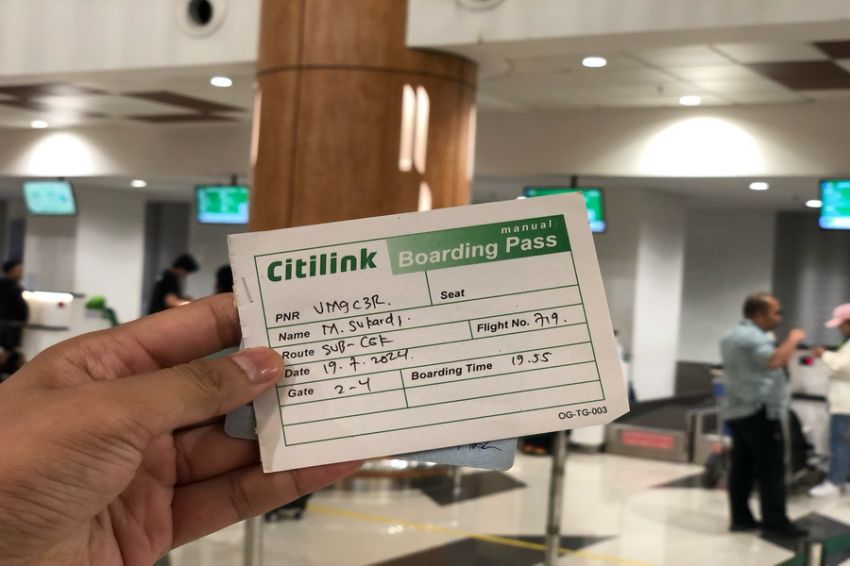 Microsoft Down, Tiket Boarding di Bandara Juanda Ditulis Tangan