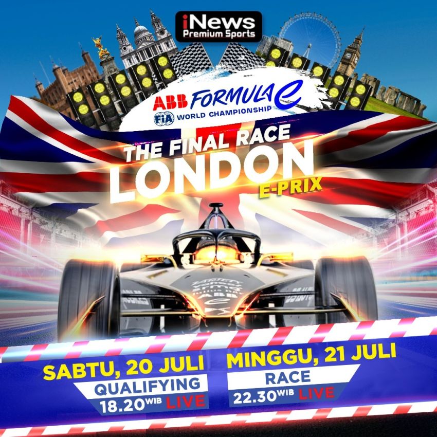 Saksikan Formula London E-Prix Hanya di iNews, 20-21 Juli 2024