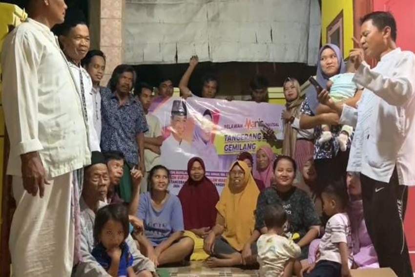 Relawan Manis Deklarasikan Maesyal-Intan Maju di Pilkada Kabupaten Tangerang