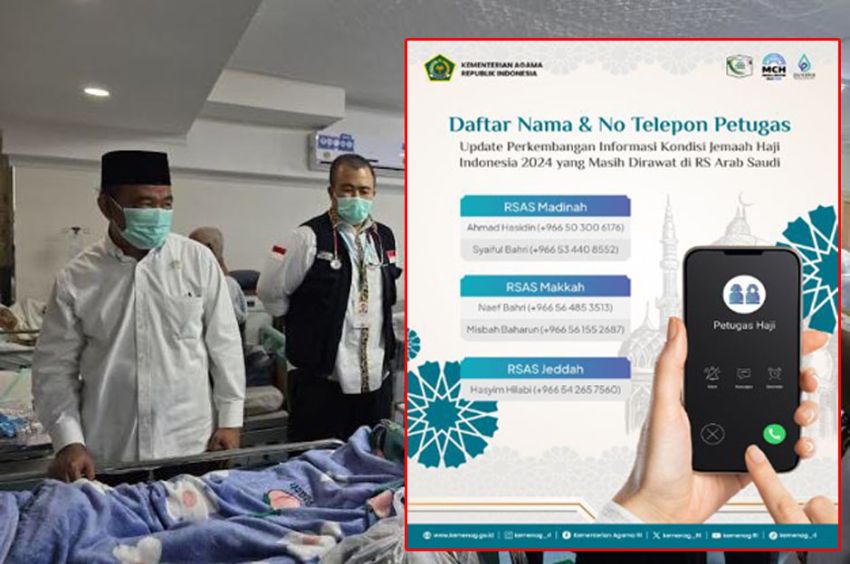 Nama Jemaah Haji Indonesia Dirawat di RS Arab Saudi, Keluarga Bisa Update Informasi via Nomor Ini