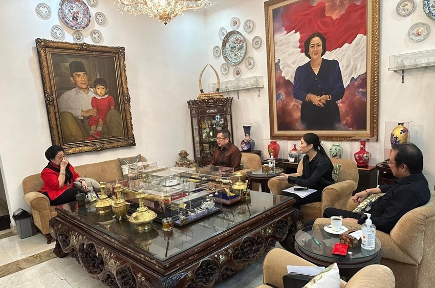 HT dan Angela Tanoesoedibjo Undang Megawati Hadiri Mukernas Partai Perindo