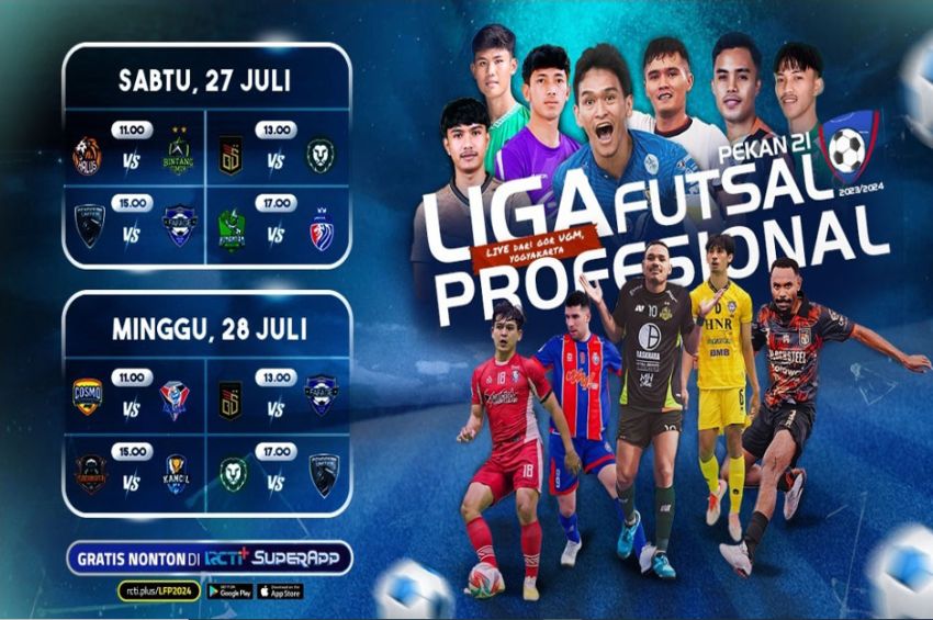 Jadwal Pertandingan Liga Futsal Pekan Ke-21, Saksikan di RCTI+ SuperApp Gratis