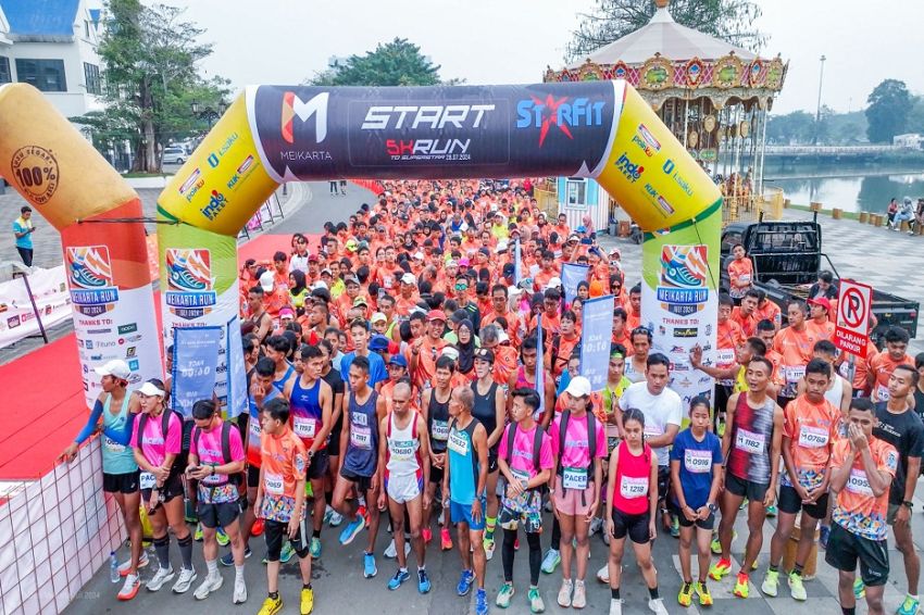 Ratusan Pelari Nasional Meriahkan Meikarta Run 2024 di Cikarang
