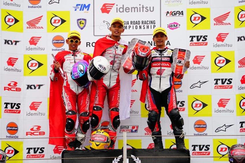 Tunggangi CBR250RR, Para Pebalap Astra Honda Racing Team Berjaya di ARRC Mandalika 2024