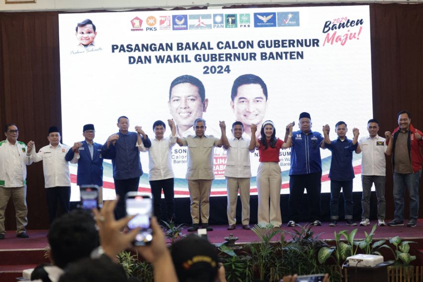 10 Parpol Deklarasi Dukung Andra Soni-Dimyati Natakusumah di Pilgub Banten 2024