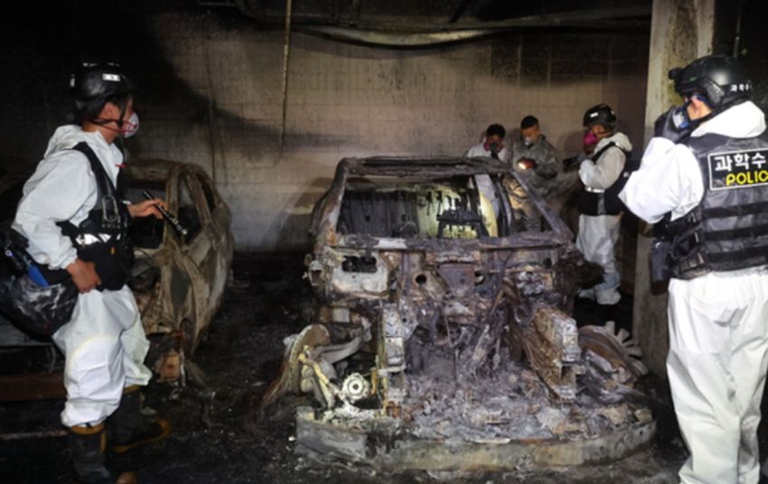 Mobil Listrik Mercedes-Benz EQE Terbakar di Parkiran, Penyebabnya Masih Misteri