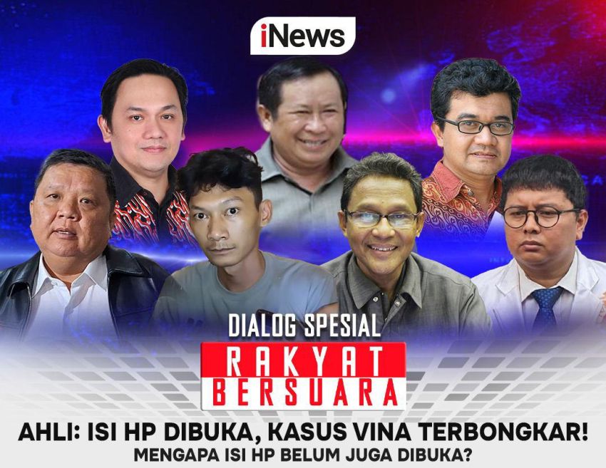 Rakyat Bersuara Isi HP Dibuka, Kasus Vina Terbongkar! Bersama Aiman Witjaksono, Farhat Abbas, Susno Duadji, dan Narasumber Lainnya Pukul 19.00 WIB Hanya di iNews