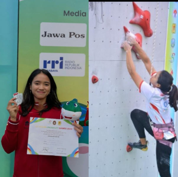 Sosok Theresia Aurellia Putri, Mahasiswa SCU Semarang Juara Kompetisi Panjat Tebing ASEAN