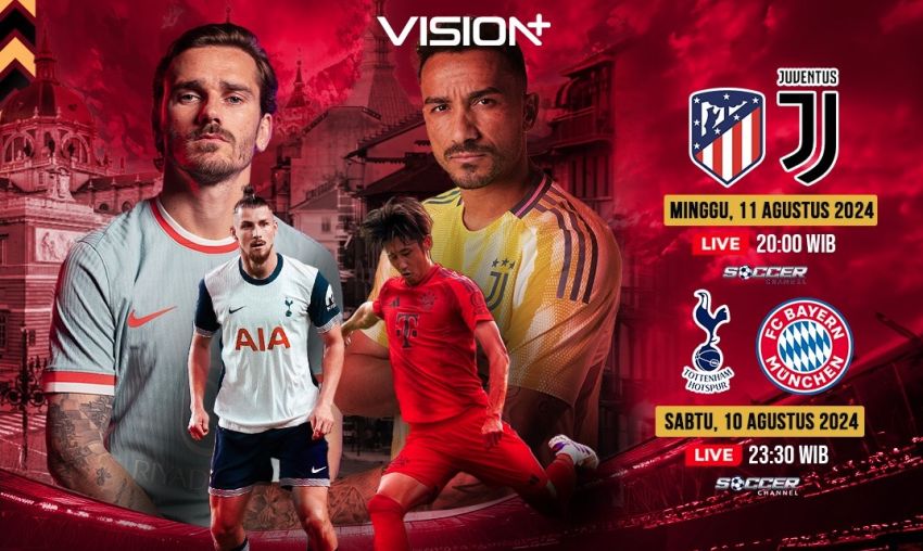 Jadwal dan Link Nonton Streaming Pertandingan Pra-musim Tottenham Hotspurs vs FC Bayern Munchen di Vision+