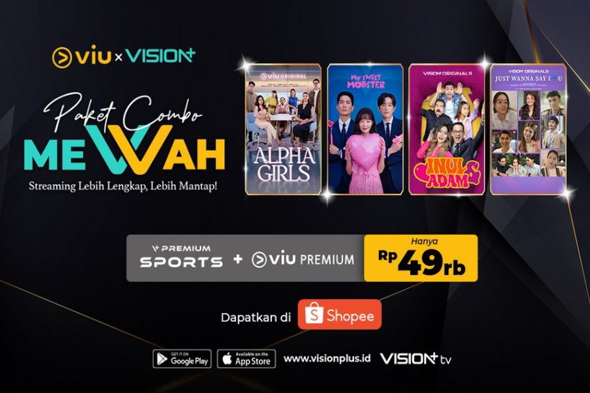 Hanya Rp49.000! Dapatkan Akses ke Vision+ dan Viu dengan Paket Combo meVVah di Shopee