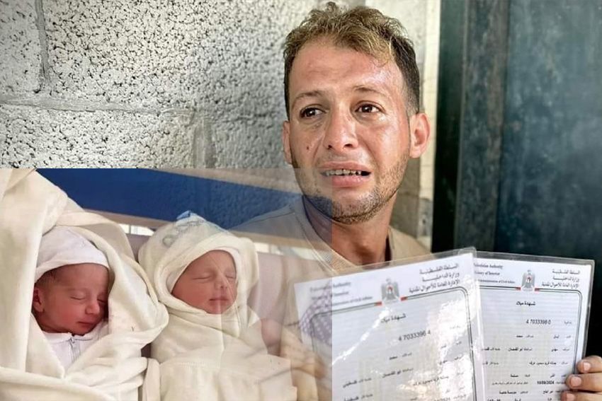 5 Menit Setelah Dapat Akte Kelahiran, Bayi Kembar Dibunuh Israel