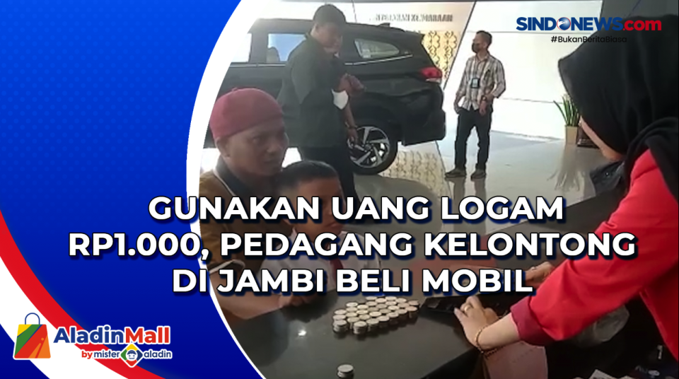 Video Gunakan Uang Logam Rp1 000 Pedagang Kelontong Di Jambi Beli Mobil