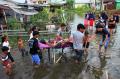 Banjir Rob Rendam Ratusan Rumah di Aceh Barat