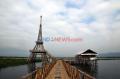 Menikmati Menara Eiffel Bambu di Pusaran Danau Rawapening
