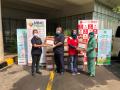 MNC Peduli dan Lotte Mart Bagikan Bingkisan untuk Petugas Rumah Sakit Hermina Kemayoran
