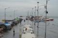 Banjir Rob Kembali Genangi Dermaga Pelabuhan Kali Adem