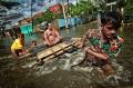 Banjir Rendam Permukiman Warga di Kawasan Antang Blok 10 Makassar