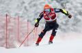 Aksi Atlet Ski di Alpine World Ski Championship