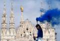 Sambut Scudetto ke-19, Fans Inter Milan Birukan Piaza Duomo