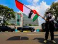 Bela Palestina, Buruh Gelar Aksi di Kedubes AS