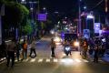 Jalan Asia-Afrika Ditutup Akibat Pembatasan Mobilitas Warga Jakarta