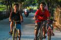 Menyehatkan Badan dengan Bersepeda Ria di Waduk Utara Jakarta