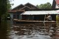 Banjir di Ulak Jaya Semakin Surut