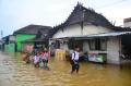 Ratusan Rumah di Kudus Terendam Banjir Akibat Tanggul Sungai Jebol