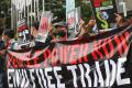 Koalisi Gerak Lawan Tolak Kehadiran WTO di Kedubes Swiss