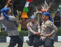 Atraksi Ketangkasan Polisi Meriahkan HUT ke-5 Polres Kota Serang