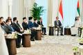 Momen Presiden Jokowi Bertemu Presiden MBZ di Istana Al Shatie