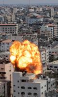Mengerikan, Begini Penampakan Ledakan Akibat Gempuran Israel di Kota Gaza