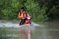Banjir Rob Landa Kecamatan Sinaboi Rokan Hilir Riau