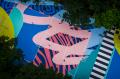 Warna - Warni Mural Gelora Ragam di Taman Menteng